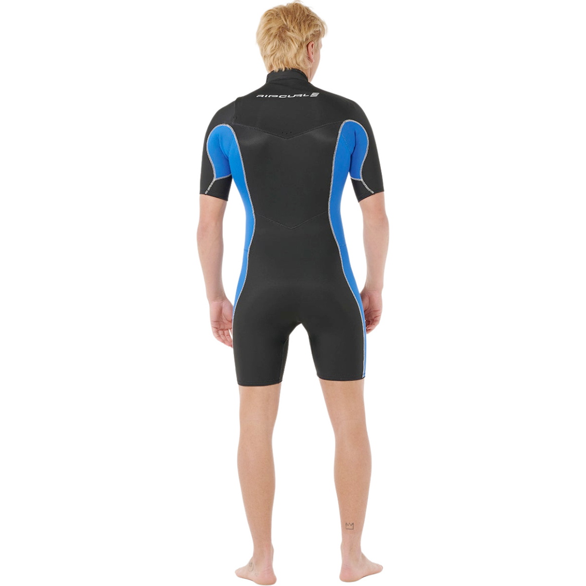 2026 Rip Curl Mens Dawn Patrol 2mm Chest Zip Shorty Wetsuit 11RMSP - Electric Cobalt